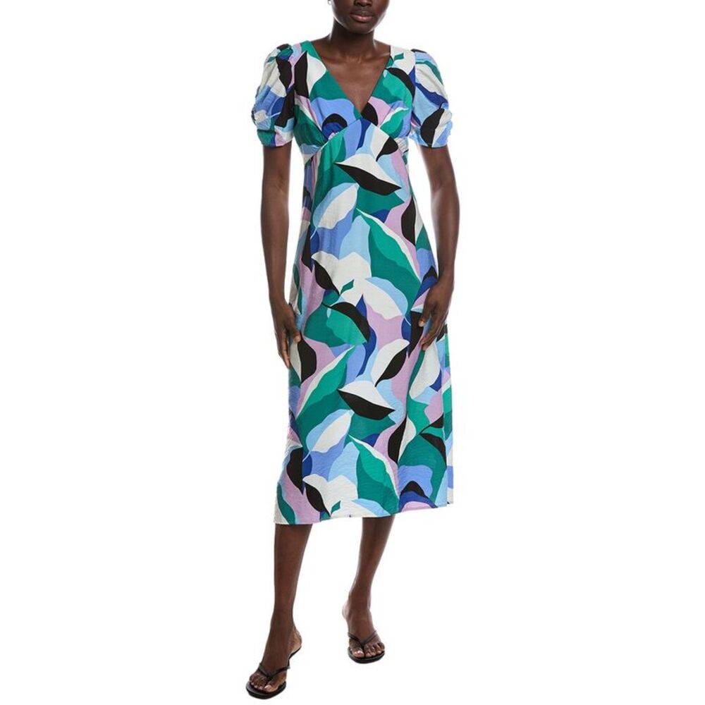 Renee C Womens  Short Sleeve Midi Dress, Blue